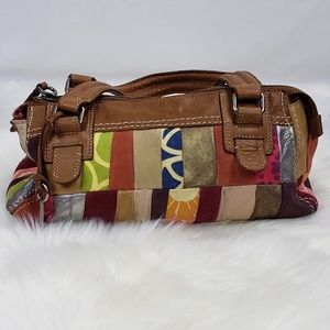 Fossil Patchwork Shoulder Bag